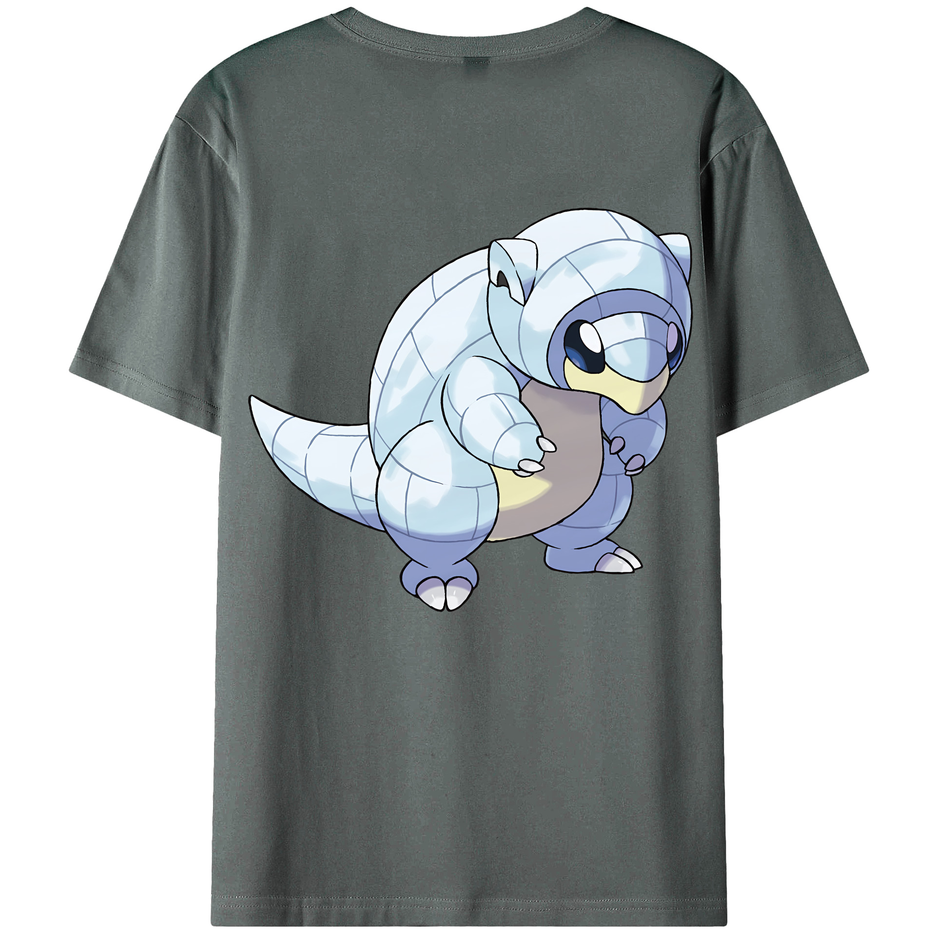 （画像用） ポケットモンスター Pokémon 綿100％ メンズ半袖Tシャツ（バックプリント） 通気性